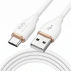 Kabel USB-A - USB-C, 6 A, 1,5 m, biały, Miccell, MIC-003577