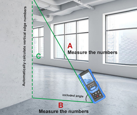 Laserowy miernik odległości, dalmierz 100m, Noyafa NF-275L