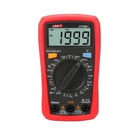 Multimetr kieszonkowy Uni-T UT-33B+, 2000 zliczeń, test baterii 1,5 V, 9 V i 12 V