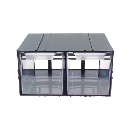 Magazynek szufladkowy modułowy 23x14x12.5cm, 2 szufladki, Konger PX2