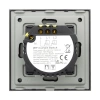 Włącznik kurtynowy Smart 600W WiFi i Bluetooth - dotykowy szklany panel czarny - podtynkowy - TAWOIA Smart Home