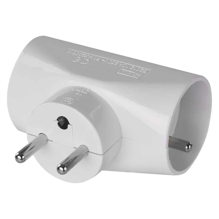 Rozgałęźnik sieciowy 230 V, 3 gniazda, 10 A, biały, EMOS P0023