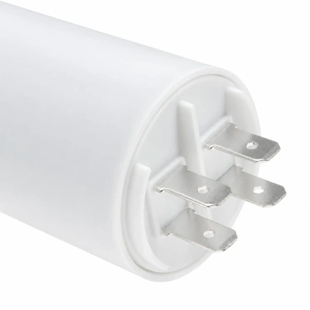 Kondensator rozruchowy EPERS CBB60 12uF 450VAC do silnika, 4 konektory, 35x65mm