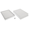 Obudowa uniwersalna Z46J, 144,6 × 197,8 × 52,6 mm, PS, jasnoszara, z panelami bocznymi, Kradex