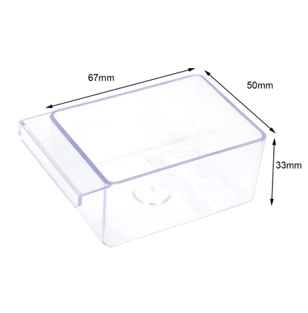 Magazynek szufladkowy modułowy 16x22x7cm, 16 przezroczystych szufladek