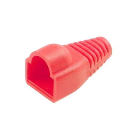 Osłona wtyku RJ45 8P8C Ethernet, czerwona, do przewodu sieciowego