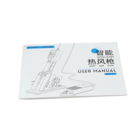 Ręczna stacja lutownicza HOT AIR, opalarka 550W, FNIRSI SAG-55