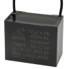 Kondensator rozruchowy do silnika 10µF 450VAC, CBB61, przewody 20 cm, 47 × 26 × 38 mm, EPERS