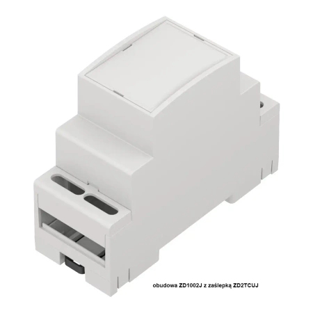 Obudowa na szynę DIN, 67x90x36mm, ZD1002 jasnoszara