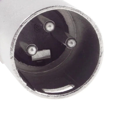 Wtyk XLR męski 3-pin z odgiętką niebieski