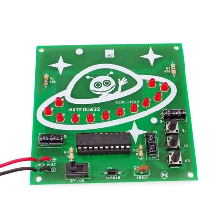 Efekt LED - odlotowy UFOledek. Zestaw DIY do nauki lutowania AVT EDU632