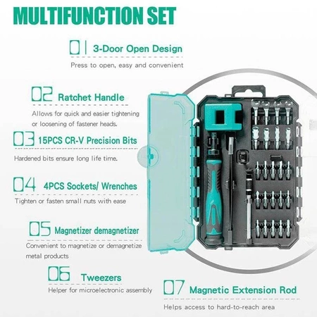 Zestaw bitów precyzyjnych SD-9827M Proskit