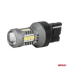 Żarówki LED W21W 7440 bez CANBUS 12/24 V, 15 diod SMD 3030, soczewka, światło białe, 2 szt. - AMiO 04996