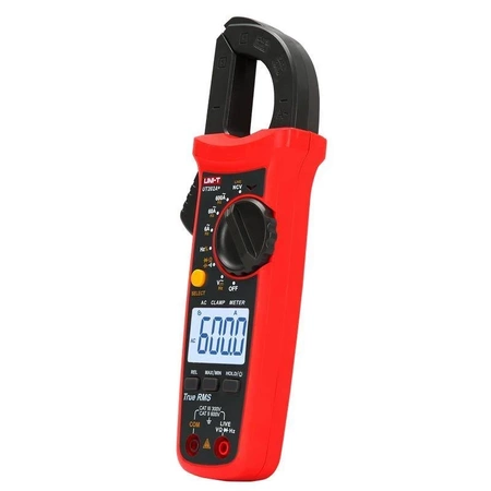 Miernik cęgowy Uni-T UT-202A+, 600 A AC, szczęki 28 mm, True RMS, NCV, funkcja LIVE