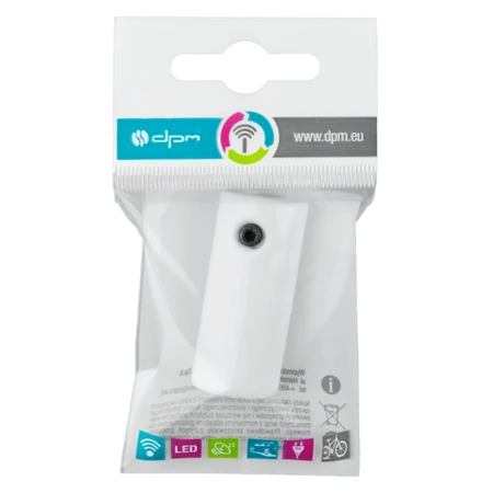 Uchwyt kabla ceramiczny 20x45mm, natynkowy biały Ceramic Loft