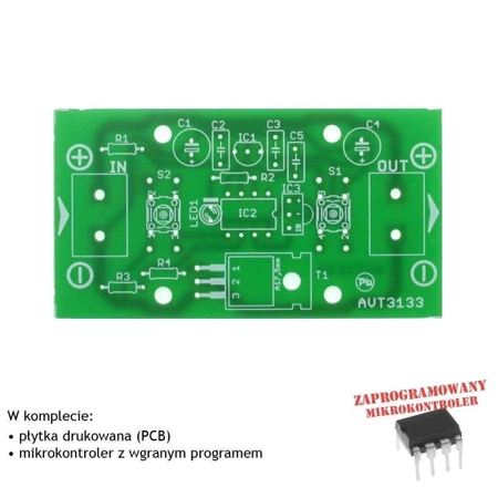Sterownik oświetlenia LED sterowany dowolnym pilotem - KIT AVT 3133