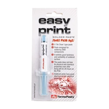 Pasta do lutowania Easy Print Sn62/Pb36/Ag2 1.4ml - AGTermoPasty AGT-023