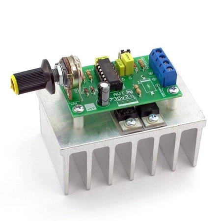 Regulator mocy PWM DC 6–25V do silnika i żarówki - KIT AVT 735