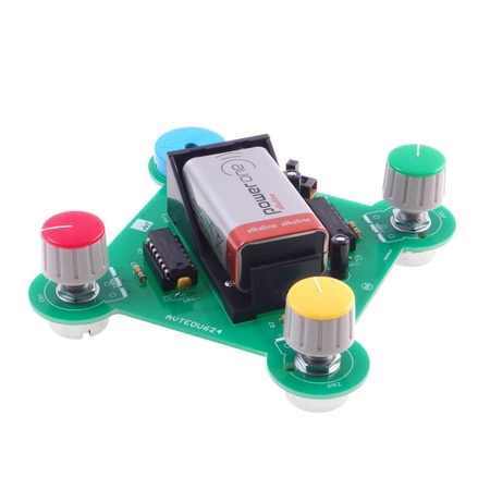 Konsola Audiochaos - generator dźwięków. Zestaw DIY do nauki lutowania AVT EDU624