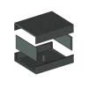 Obudowa uniwersalna Z5, 90 × 110 × 40 mm, PS, czarna, z panelami bocznymi, Kradex