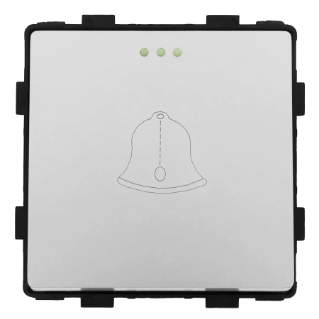 Włącznik szklany dzwonkowy - szary - Tawoia Glass