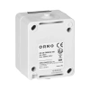 Gniazdo pojedyncze Schuko ORNO AQUATIC MINI IP54 16A 230V natynkowe biało-czarne