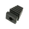 Przepust kablowy z odgiętką, otwór 6 mm, czoło 16 x 10 mm, czarny, Maszczyk