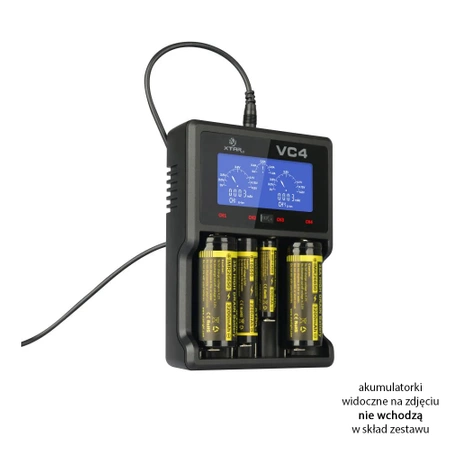Ładowarka akumulatorów Li-Ion 18650 i innych, Xtar VC4