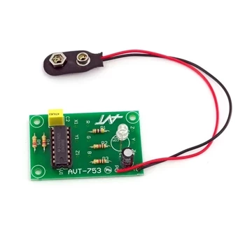 Wielokolorowy gadżet LED RGB na CMOS 4060 - zlutowany KIT AVT 753