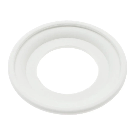 Ładowarka USB A+C 20W okrągła biała ceramiczna podtynkowa z ramką - Ceramic Loft