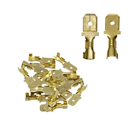 Konektor płaski nieizolowany E 6.3-2.5, wsuwka, 10szt