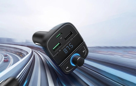 Transmiter FM, Bluetooth 5.0, USB QC 3.0, USB-C PD, microSD CD229 UGREEN