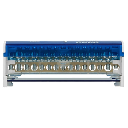 Blok rozdzielczy 2-rzędowy, 15 przewodów, ORNO 8201