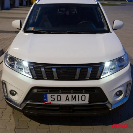 Żarówka samochodowa LED CANBUS T10e (W5W) 12V/24V (8 LED), 2szt AMIO-01635