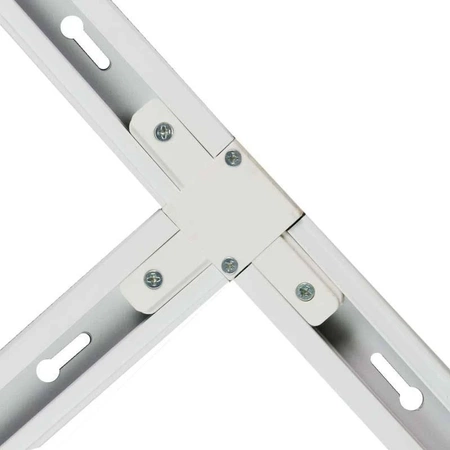 Złączka typu T do szyny, biała