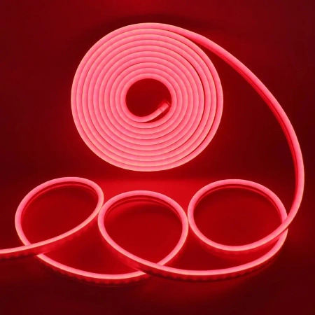Neon - taśma neonowa LED - kolor czerwony - 12V - 5m