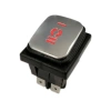 Przełącznik ON-OFF-ON 16A 250V podwójny IP65 czerwony KCD4-MR