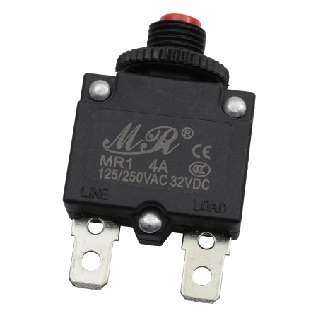 Wyłącznik nadprądowy bimetaliczny MR1 4 A 250 V AC, 1 tor, panelowy
