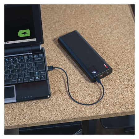 Powerbank, 27000 mAh, 100 W, szybkie ładowanie PD, czarny, EMOS B0561