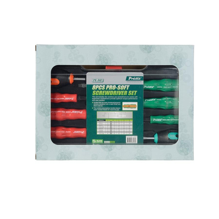 Zestaw wkrętaków PRO-SOFT 8szt 1PK-9401 Proskit