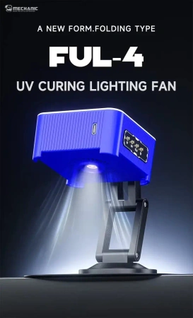Lampa UV FUL-4, 4w1: UV, oświetlenie LED, wentylator i odciąg dymu, Mechanic