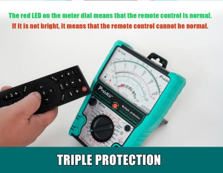 Miernik analogowy uniwersalny, pomiar napięcia do 2500V, MT-2208 Proskit