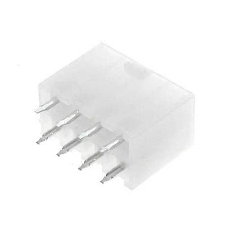 Wtyk ATX 8-stykowy męski prosty do montażu na PCB, raster 4,20 mm, biały, KWM4505-08S
