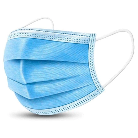 Zestaw 50x jednorazowa maska ochronna na twarz