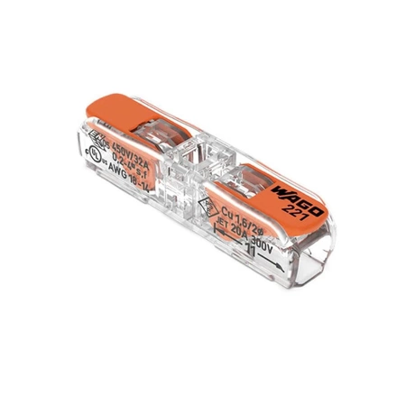 Szybkozłącze instalacyjne przelotowe WAGO 221-2411 32A 450V 0.2-4mm2, blister 6szt.