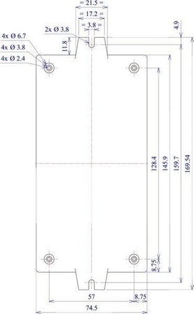 Obudowa 75x146, h=40mm, Z52U