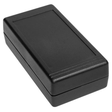 Obudowa uniwersalna Z34B, 67,6 × 129,2 × 37,7 mm, ABS, czarna, z panelami bocznymi, Kradex