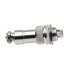 Gniazdo + wtyk C01/06 na panel 6 pin długość 43.6mm