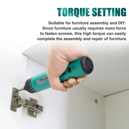 Wkrętak elektryczny z zestawem bitów Proskit PT-1366U