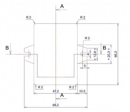 Obudowa 47x66, h=38mm z mocowaniem, Z24U